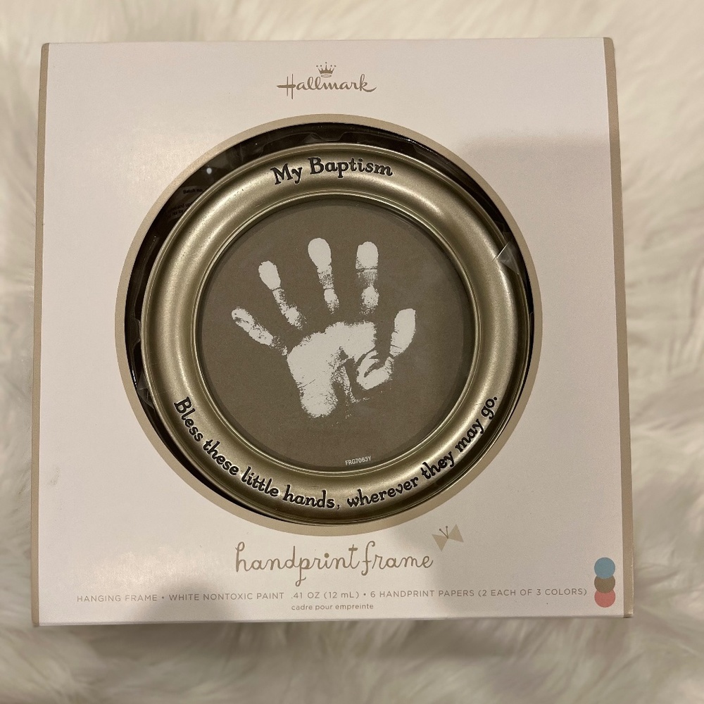 My Baptism  Handprint Frame